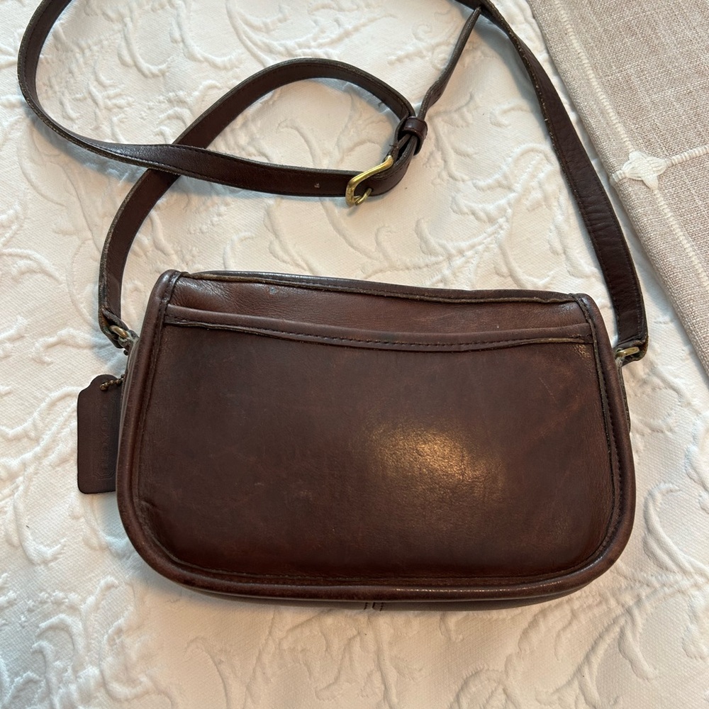 Coach Wende Mahogany Leather Bag, 90’s, Stamped 9031 Rare, Crossbody, Vintage - Picture 12 of 12